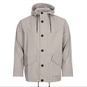 Stutterheim Men's Beige Hooded Raincoat